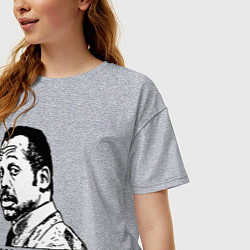 Футболка оверсайз женская Я слишком стар для этого дерьма, цвет: меланж — фото 2