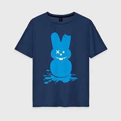 Женская футболка оверсайз Blue bunny