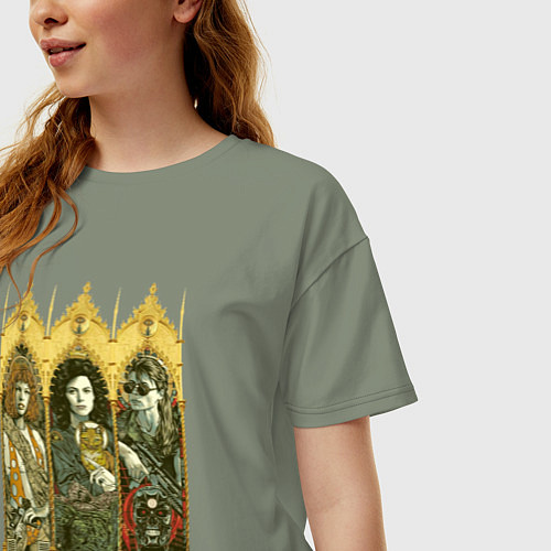 Женская футболка оверсайз St trinity / Авокадо – фото 3