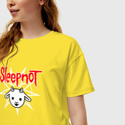 Футболка оверсайз женская Sleepnot, цвет: желтый — фото 2