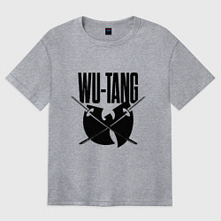 Футболка оверсайз женская Wu tang catana, цвет: меланж