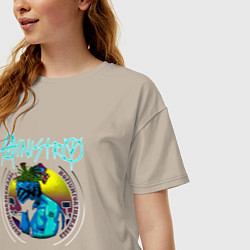 Футболка оверсайз женская Ministry - Hopium for the masses, цвет: миндальный — фото 2