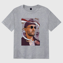 Футболка оверсайз женская Киллер, цвет: меланж