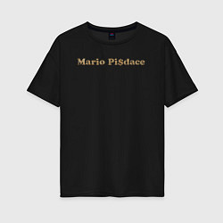 Футболка оверсайз женская Mario Pisdace, цвет: черный