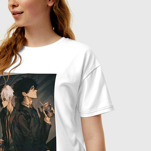 Женская футболка оверсайз Гуан Лу Сяоши Чэн / Белый – фото 3