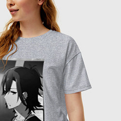 Футболка оверсайз женская Хоримия Изуми Миямура, цвет: меланж — фото 2