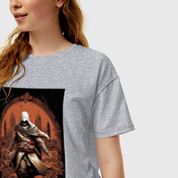 Футболка оверсайз женская Assassins creed древний Рим, цвет: меланж — фото 2