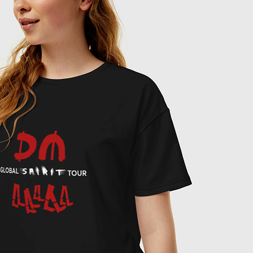Женская футболка оверсайз Depeche Mode - Spirit shirt / Черный – фото 3