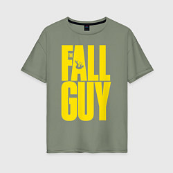 Футболка оверсайз женская The fall guy logo, цвет: авокадо