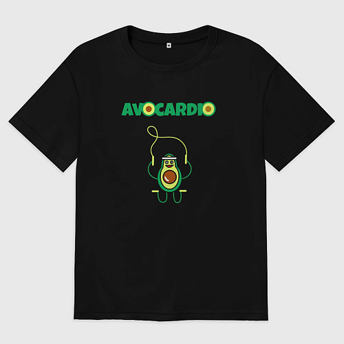 Женская футболка оверсайз Avocardio / Черный – фото 1