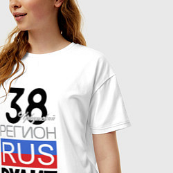 Футболка оверсайз женская 38 - Иркутская область, цвет: белый — фото 2