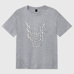 Футболка оверсайз женская Broken Soul, цвет: меланж