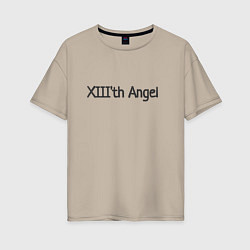 Футболка оверсайз женская XIIIth angel, цвет: миндальный