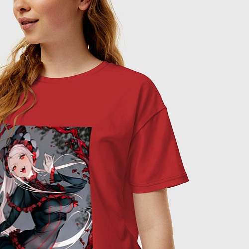 Женская футболка оверсайз Повелитель Шаллтир Бладфоллен / Красный – фото 3