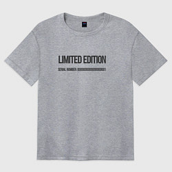 Футболка оверсайз женская Limited edition, цвет: меланж