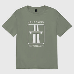 Футболка оверсайз женская Kraftwerk - Autobahn, цвет: авокадо