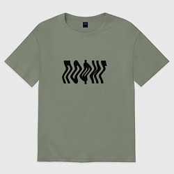 Футболка оверсайз женская Пофиг минимализм, цвет: авокадо