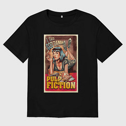 Футболка оверсайз женская Криминальное чтиво - Ума, цвет: черный