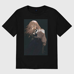 Футболка оверсайз женская Ведьма и чудовище Гидо, цвет: черный