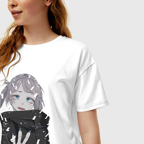 Женская футболка оверсайз Надзуна Нанакуса / Белый – фото 3