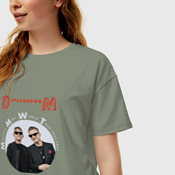 Футболка оверсайз женская Depeche Mode - Memento mori conference, цвет: авокадо — фото 2