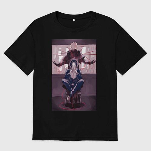 Женская футболка оверсайз Патриотизм Луис Джеймс Мориарти / Черный – фото 1