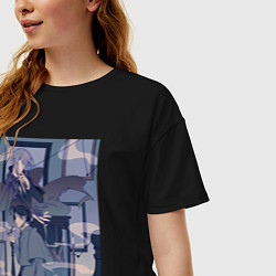 Футболка оверсайз женская Патриотизм Джеймс Мориарти, цвет: черный — фото 2