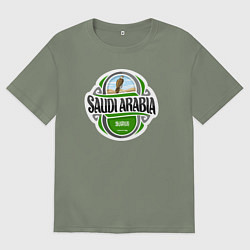 Женская футболка оверсайз Saudi Arabia