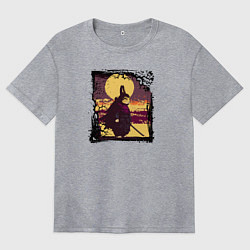 Футболка оверсайз женская Защитник священных земель, цвет: меланж