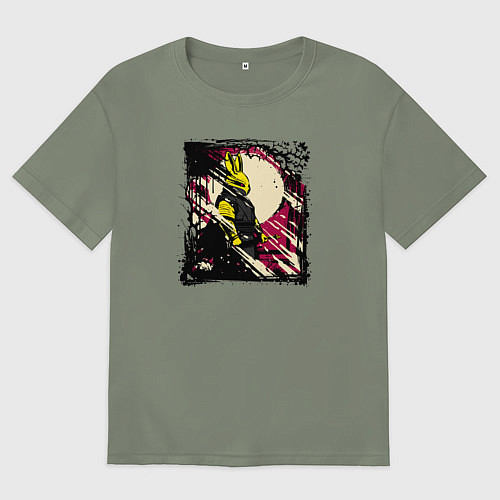 Женская футболка оверсайз Пушистый защитник / Авокадо – фото 1