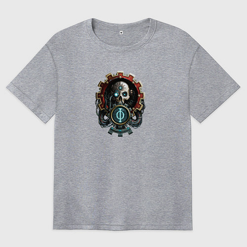 Женская футболка оверсайз Адептус Warhammer / Меланж – фото 1