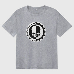 Женская футболка оверсайз Вархаммер Механикус