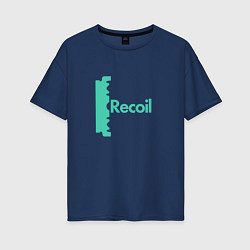 Футболка оверсайз женская Recoil - Alan from depeche mode project, цвет: тёмно-синий