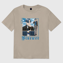 Футболка оверсайз женская Тёмный дворецкий Лоуренс Блуэр, цвет: миндальный