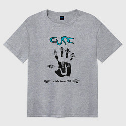 Футболка оверсайз женская The Cure - Wish tour, цвет: меланж