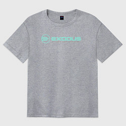 Футболка оверсайз женская Exodus logo, цвет: меланж