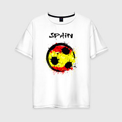 Футболка оверсайз женская Football Spain, цвет: белый