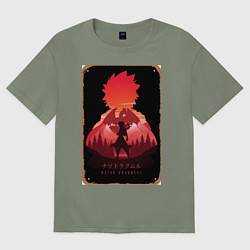 Футболка оверсайз женская Хвост Феи Нацу Драгнил, цвет: авокадо