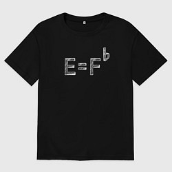 Женская футболка оверсайз Теория относительности музыкантов