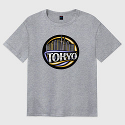 Футболка оверсайз женская Tokyo, цвет: меланж
