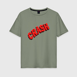 Футболка оверсайз женская Crash, цвет: авокадо