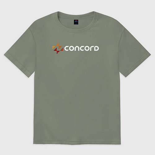 Женская футболка оверсайз Concord logo game / Авокадо – фото 1