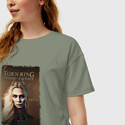 Футболка оверсайз женская Elden ring - Shadow of the erdtree, цвет: авокадо — фото 2