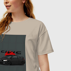 Футболка оверсайз женская Honda Civic, цвет: миндальный — фото 2