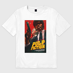 Футболка оверсайз женская Pulp fiction - vincent and jules, цвет: белый