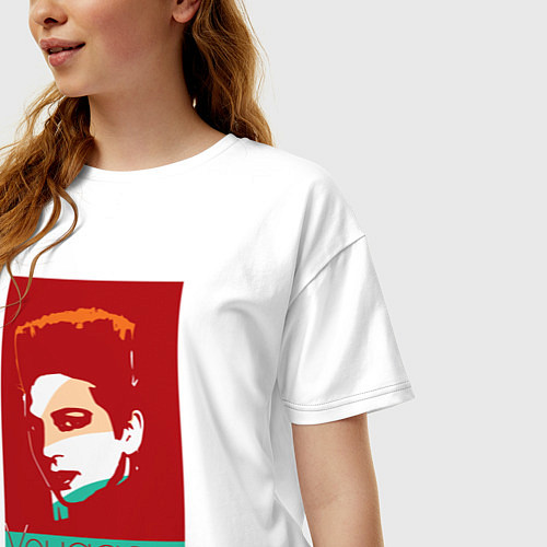 Женская футболка оверсайз Voyage voyage / Белый – фото 3