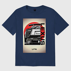 Футболка оверсайз женская Lexus автомобиль jdm, цвет: тёмно-синий