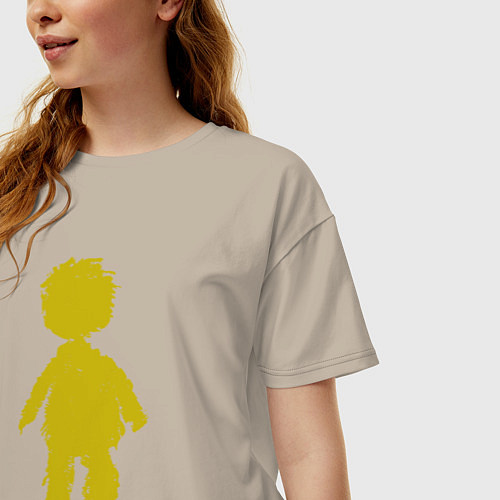 Женская футболка оверсайз Depeche Mode - lspa angel / Миндальный – фото 3