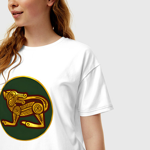 Женская футболка оверсайз Эбданы из Total War: Attila / Белый – фото 3