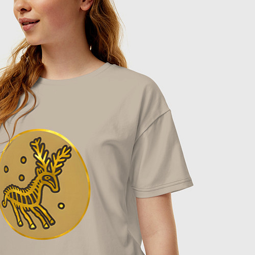 Женская футболка оверсайз Венеды из Total War: Attila / Миндальный – фото 3